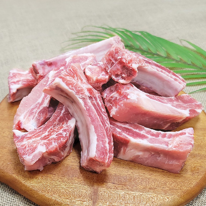 [오늘출발] 등갈비 총1kg 로인립 쪽갈비 바베큐립 폭립 캠핑등갈비 한성미트뱅크 냉동, 1개