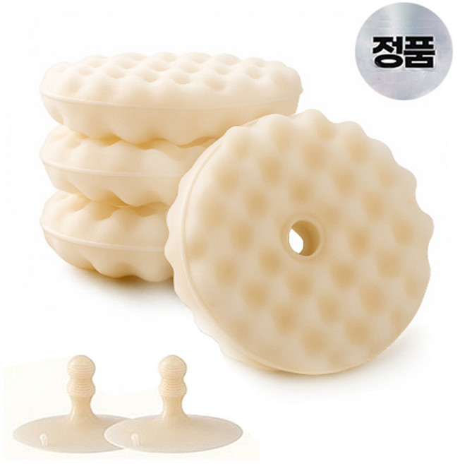 베보르 주방 흡착 세면대 설거지 찌든때 청소 도넛 수세미, 4개, 1세트