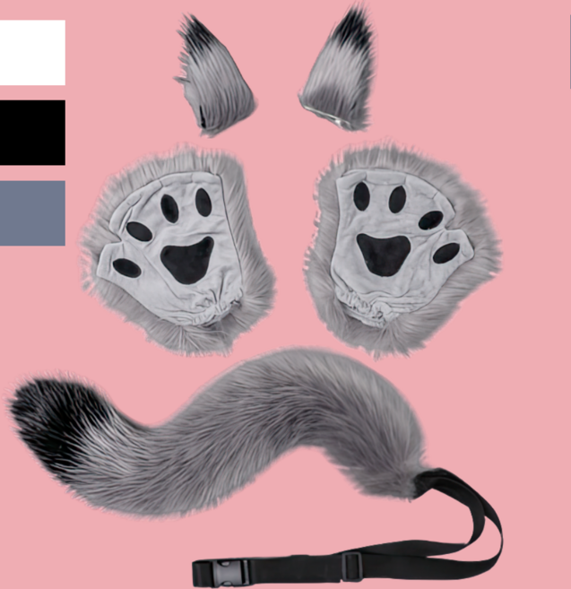 월드맘 할로윈 고양이 코스프레 코스튬 소품 세트