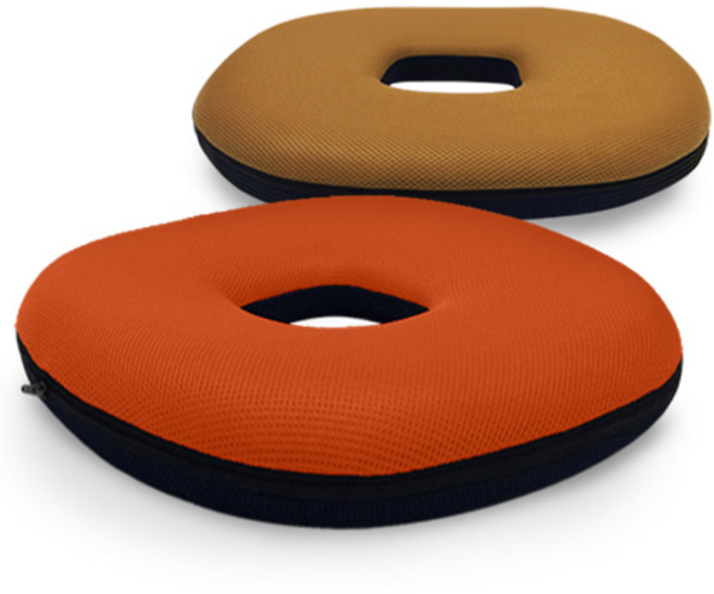 베네폼 양면사각링방석, 오렌지+네이비, 1개