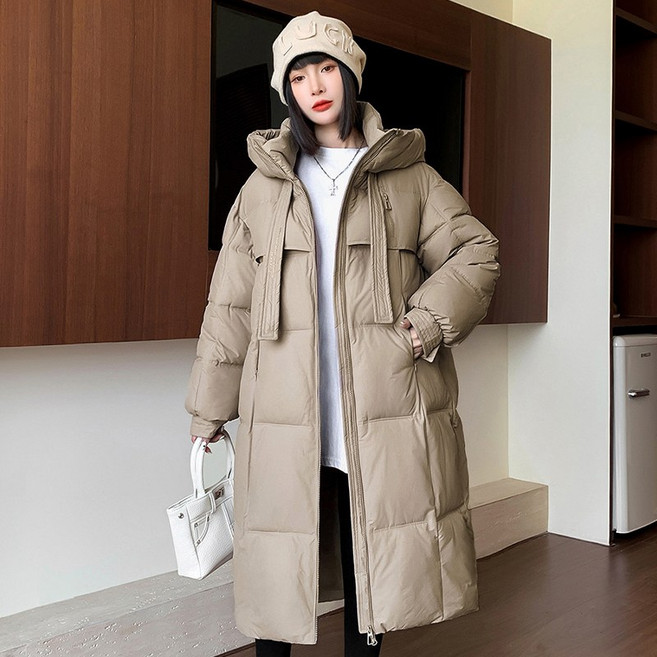 돌아라 예쁜 방한 롱 패딩 여성 겨울아우터