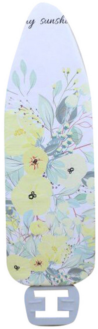 Youngshion 방열 코튼 다리미판 커버 교체용 140cm x 50cm 다리미판 포함되지 않음, 노란 꽃