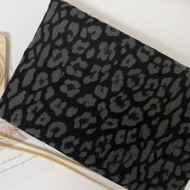 CRT 034 탐나요 순면 잔 골덴 원단 꽃 무늬 대폭 레오파트 천, 1개, 호피