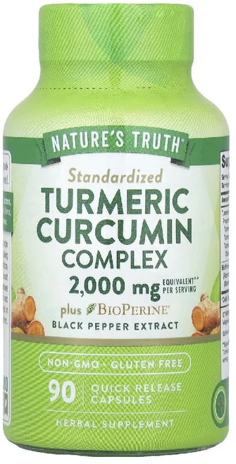네이처스트루스 강황 커큐민 복합체 플러스 BioPerine 흑후추 추출물 캡슐 90정, 1개 - 쿠팡