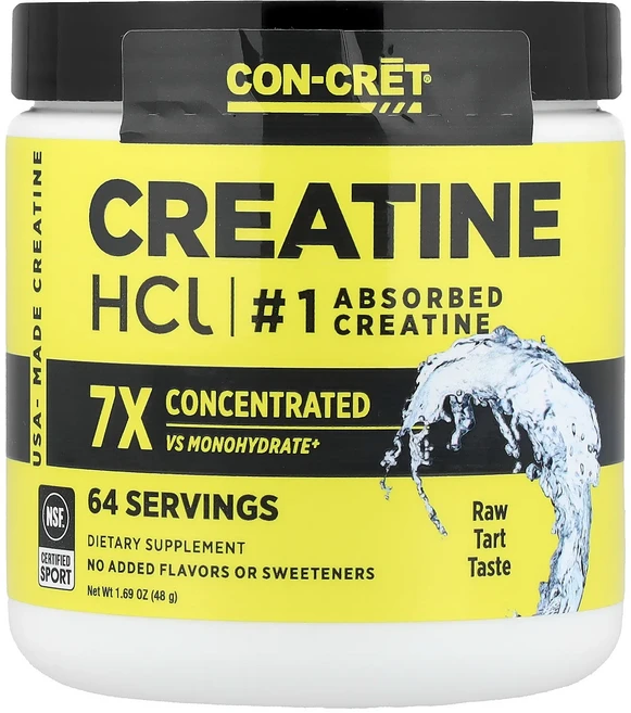 새해 건강을 선물하세요 Con-Cret 크레아틴HCl 무가공 타트 48g(1.69oz) 특별관리진행, ConCret크레아틴HCl무가공타트48g169oz, 48g, 1개 - 쿠팡