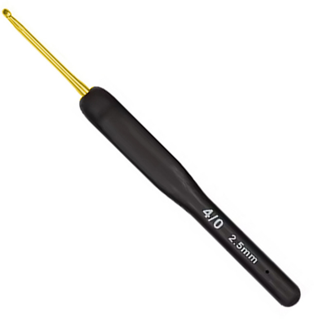 오키도키 고급형 블랙 실리콘 코바늘, 1개