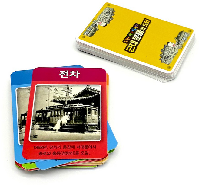 근대문물의 도입 카드게임/도전역사탐험대/근현대사/시기판단 문제/연도암기/초등한국사/학습카드, 1개