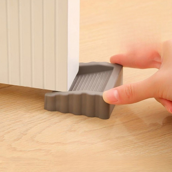 [LxU] 투웨이 미끄럼방지 도어스토퍼 문닫힘방지 TPR문고정 3개입, 그레이, 3개