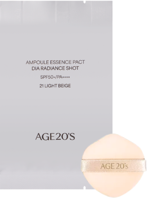 [2026신상] AGE20S 에이지투웨니스 앰플 에센스 팩트 다이아 물광샷 리필 21/23 호 택1, 1개, 23호 리필