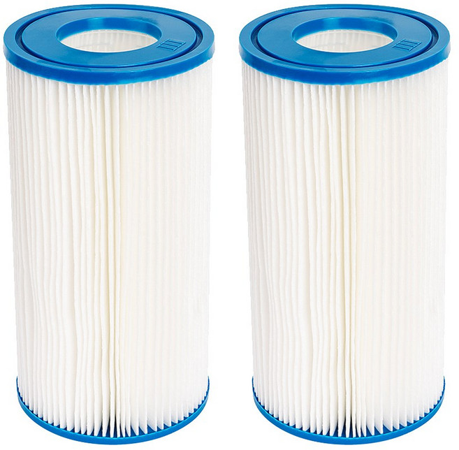 Intex SWIMMING POOL INTEX 29002용 TYPE A 필터 카트리지 풀 진공 청소기 펌프 천막용, 03 2 Pcs