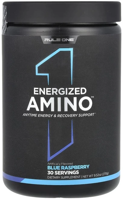 룰원 프로틴 에너자이즈드 아미노 블루 라즈베리 Rule One Proteins Energized Amino Blue Raspberry 270g, 1개 - 쿠팡