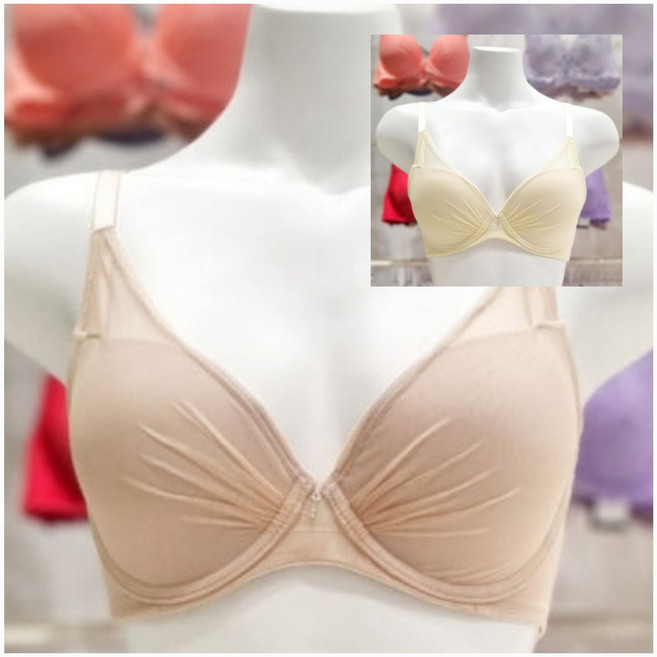[강북점 비비안 25년 쥬시핏 메인 쿨 여성 브라 봄 여름 가을 겨울 매끈하게 심플 C컵 D컵 E켭 큰컵 브라 70C컵부터 85E까지 택 1 BR1950Q 스킨크림