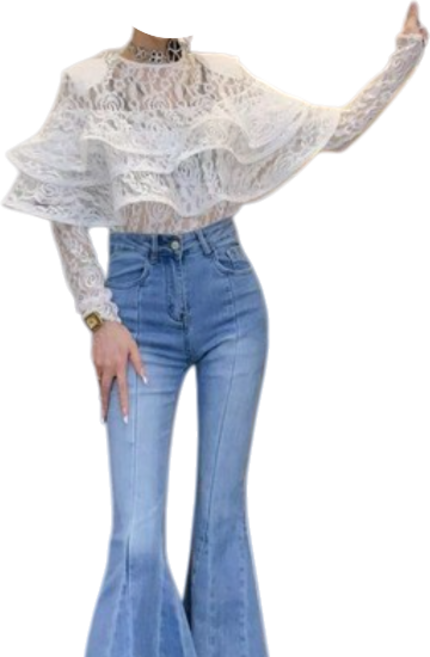 아랑고고장구 댄스복 난타복 트로트 여자 가수 트로트 여자 가수 화려한 레이스 블라우스