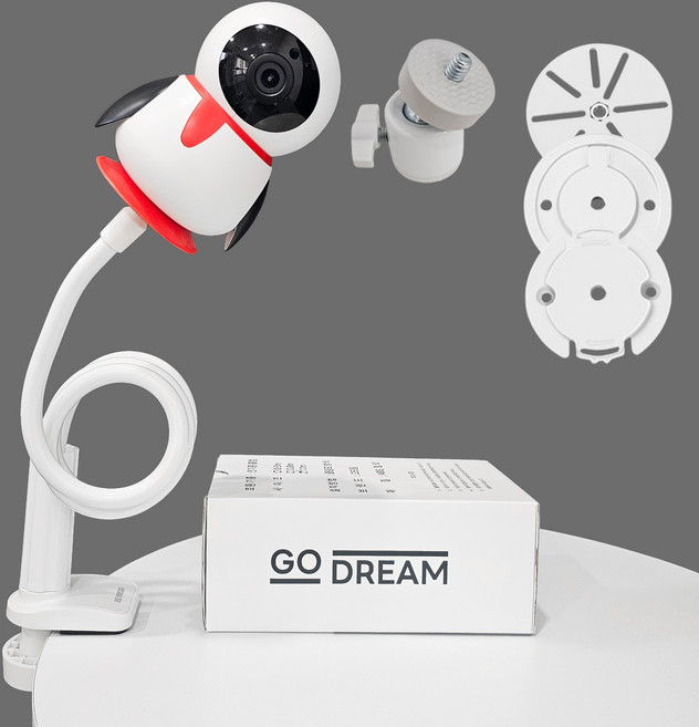 고드림 홈캠거치대 신생아 펫캠 거치대 헤이홈 이글루 무타공 설치, 1개, 0.8M