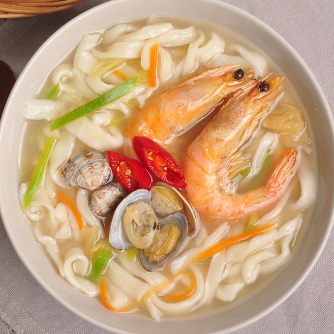 간편한끼! 생칼국수 6인분세트/12인분세트 멸치맛/얼큰해물맛, 12인분세트(면2kg+멸치맛스프12봉), 1세트, 2.144kg