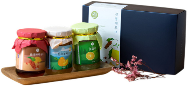 액상차 3종 선물세트 제주앤팜 액상차 3종 한라봉+풋귤+오미자 티세트 제주 기념품 선물, 1세트