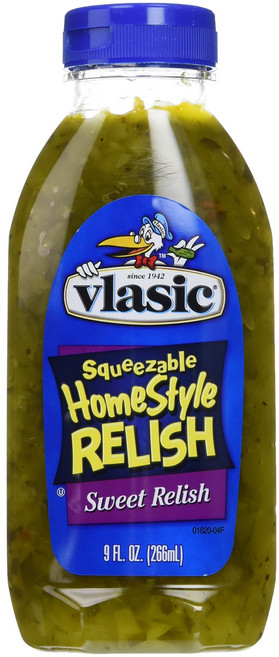 Vlasic Home Style Sweet Relish 9-Ounce Bottle (Pack of 3) Vlasic 홈 스타일 스위트 렐리시 9온스 병(3팩), 255g, 3개