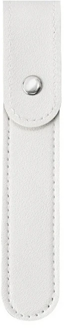 큐티클 푸셔 각질 제거 도구 보호 슬리브 커버 네일 아트 속눈썹 족집게 보관 가방용 PU 가죽 케이스, 04 하얀색