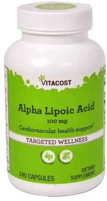 비타코스트 알파리포산 100mg 캡슐 Vitacost Alpha Lipoic Acid, 1개, 240정 - 쿠팡