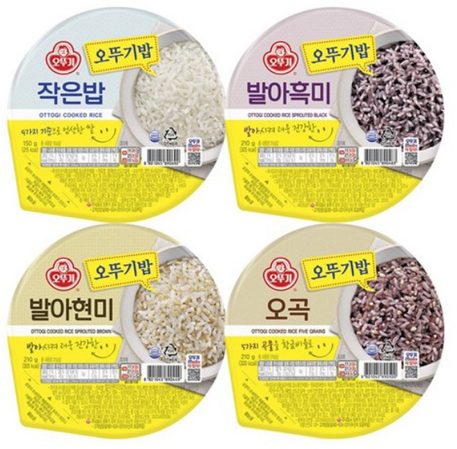 오뚜기 작은밥 150g 9개+발아흑미 9개+발아현미 9개+오곡 9개, 7.02kg, 1개