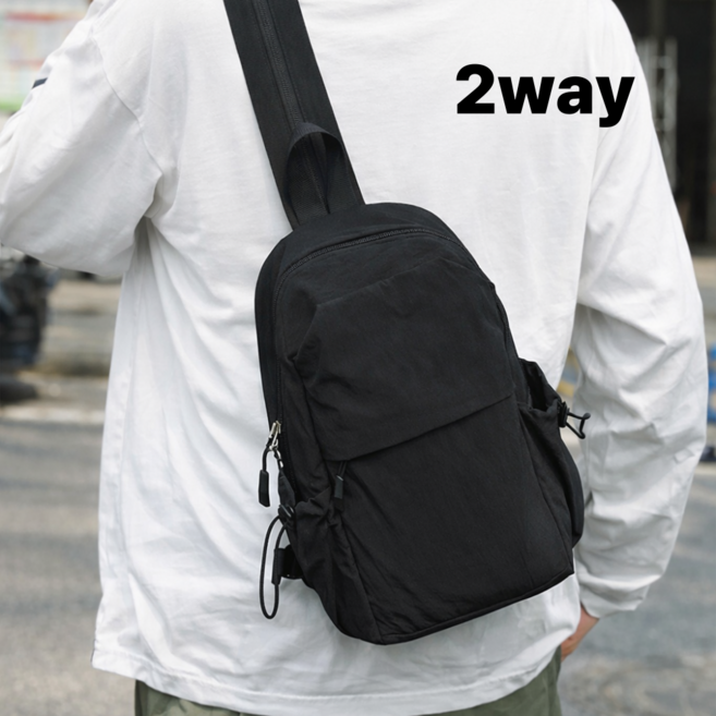 비엔즈 투웨이 크로스 백팩 남녀공용 멀티 슬링백