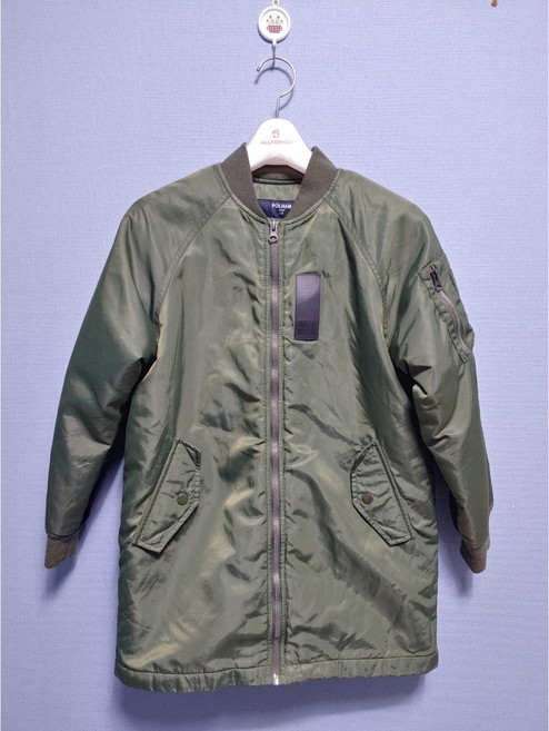 아77 폴햄정품 항공점퍼 롱패딩 중고 코딱지구제