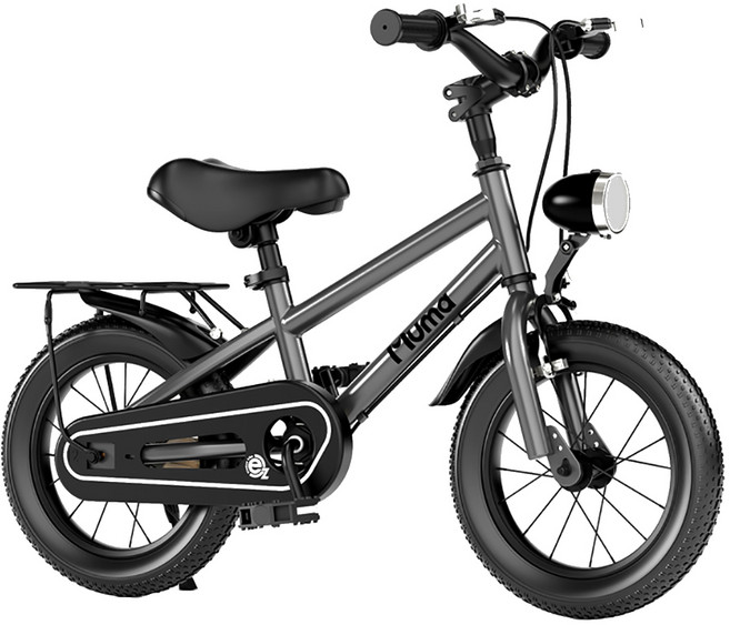 BIKEONE MINI21 LITE 英倫復古風18吋20吋運動款兒童腳踏車學生單車入門款男童女童幼兒輔助輪三輪車, 1個, 16吋, 騎士灰