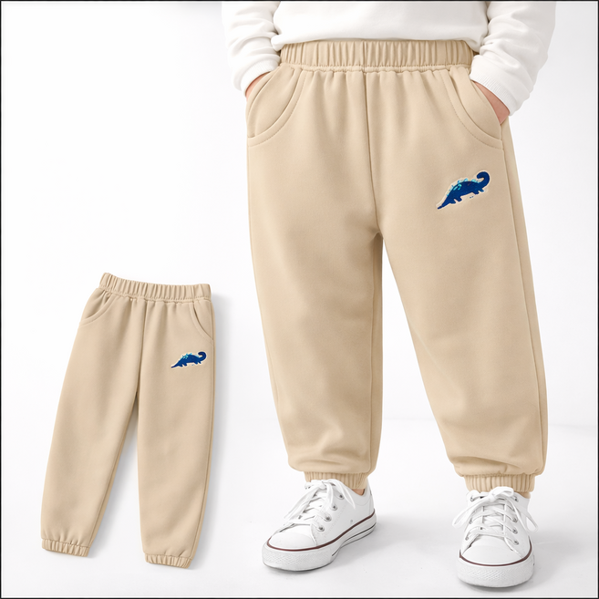유아 아동 공룡 배기팬츠 조거팬츠 밴딩 면바지 키즈 남아 여아 공용 등원룩