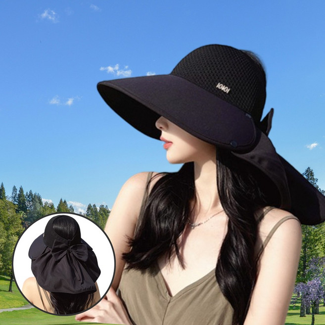 데이앤데이 여성 햇빛가리개 여름 모자 챙넓은 썬캡