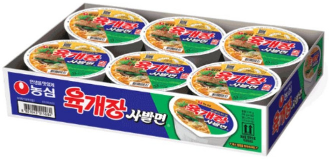 농심 육개장사발면86gX6개입(1박스) zin+8312af