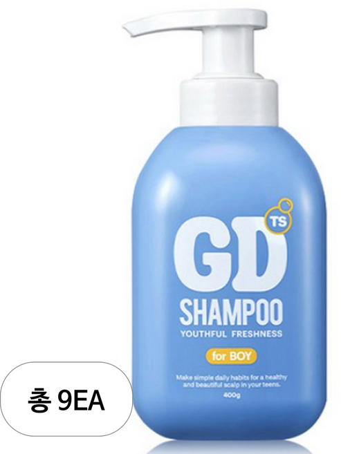 TS 지디 청소년 비듬 샴푸 보이, 400g, 9개