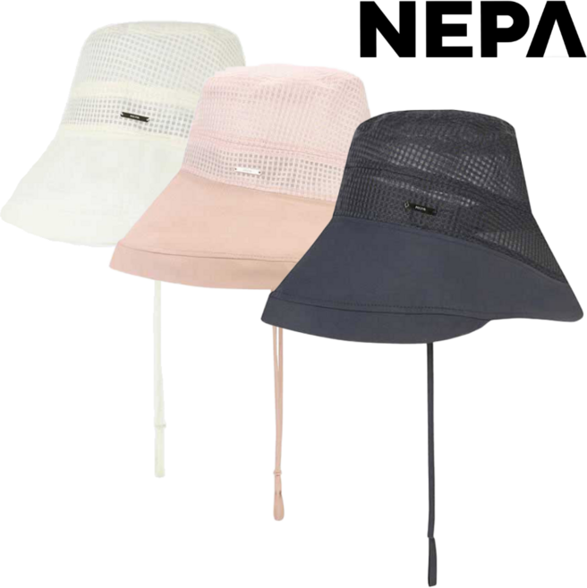 [백화점발송] 네파 여성 메쉬햇 모자 벙거지 통기성 와이어챙 자외선 햇빛차단 땀받이 흡습속건 쿨맥스 소재 시원 편한 버킷햇 턱끈 일상 야외 외출 등산 캠핑 골프 운동 여행 아웃도어, P소프트핑크
