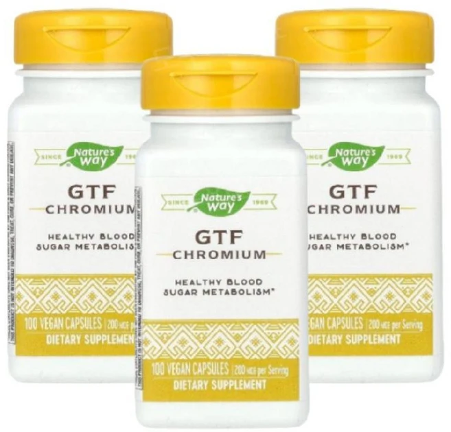 네이처스웨이 GTF 크롬 크로뮴 Chromium 200mcg 100정 3개 - 쿠팡