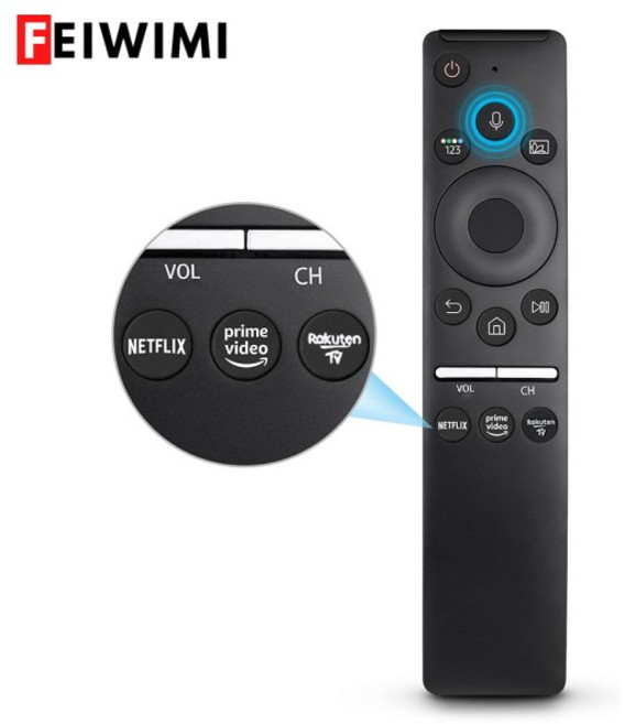 삼성 호환 TV 커브드 프레임 UHD QLED LED 4K 8K 스마트 TV용 음성 교체 리모컨 모든 삼성 호환 TV용 호환, [01] 옵션1