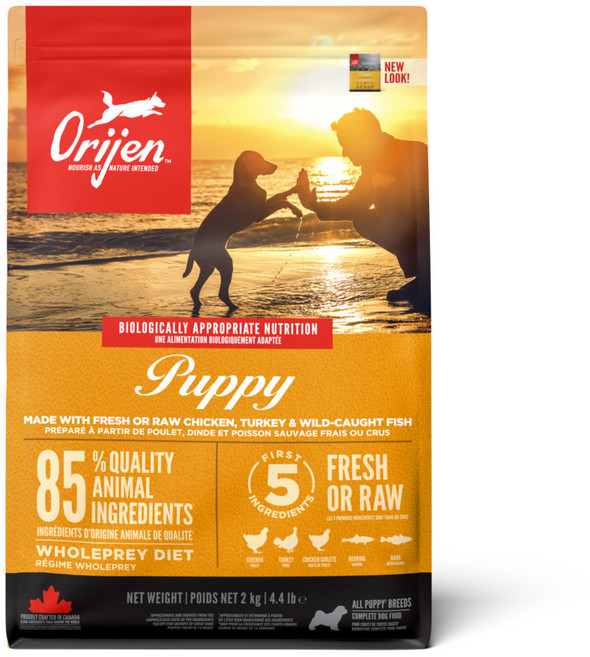 [간식증정] 오리젠 퍼피 2kg 어린강아지 피부 눈물 애견사료 성장기사료, 닭, 1개