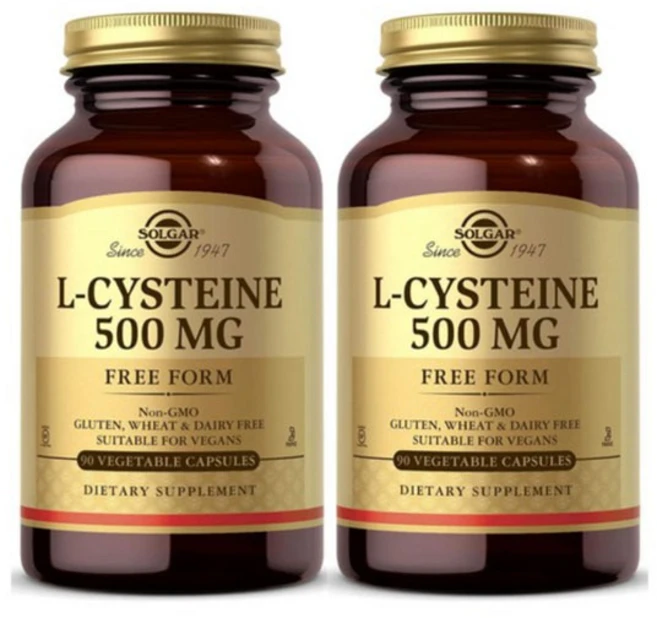솔가 L-시스테인 500mg 베지터블 캡슐, 90정, 2개 - 쿠팡