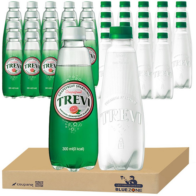 [블루존] 트레비 자몽 300ml x 20개 + 트레비 ECO 자몽 350ml x 20개, 40개