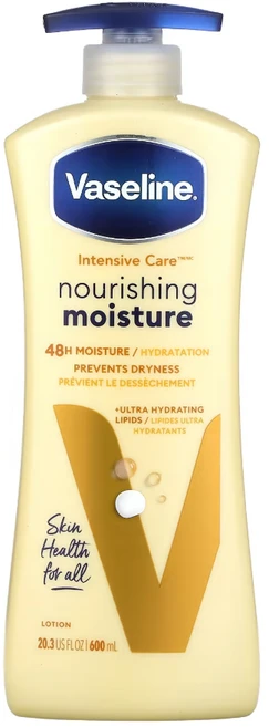 미국직구 Vaseline 바셀린 인텐시브 케어 너리싱 모이스처 바디 로션 600ml, 1개 - 쿠팡