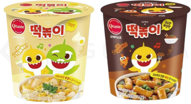 기타 농심태경 핑크퐁 아기상어 떡볶이 / 짜장맛 3개 + 크림맛, 6개