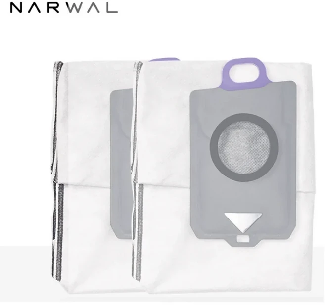 나르왈 플로우 오리지널 액세서리 사이드 브러시 HEPA 필터 물 패드 로봇 청소기 및 물 교체품, 07 dust bag 2pcs