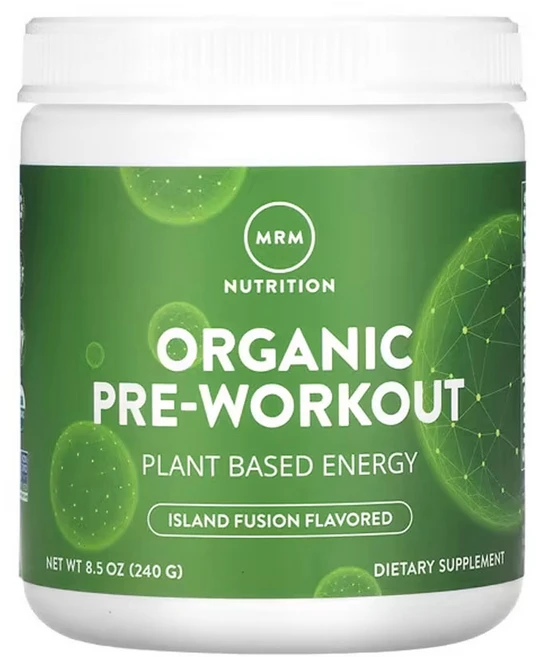 MRM Nutrition 오가닉 프리-워크아웃 아일랜드 퓨전 240g(8.5oz), 1개, 240g - 쿠팡
