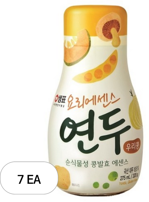 샘표 우리콩 요리에센스 연두, 275ml, 7개