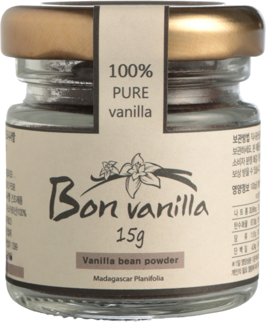 bon vanilla 마다가스카르 프리미엄 천연 바닐라빈 파우더 15g, 1개