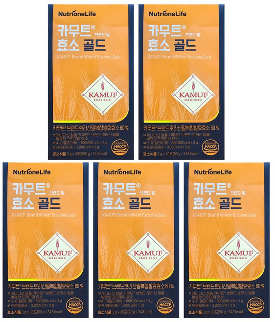 뉴트리원 카무트효소 발효효소 곡물맛, 5개, 30회분