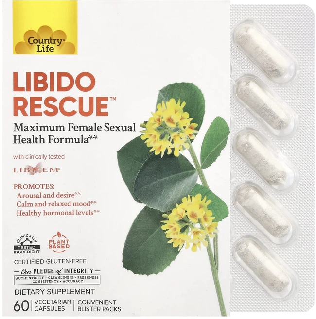 컨트리라이프 Libido Rescue 베지캡슐 60정, 5개 - 쿠팡