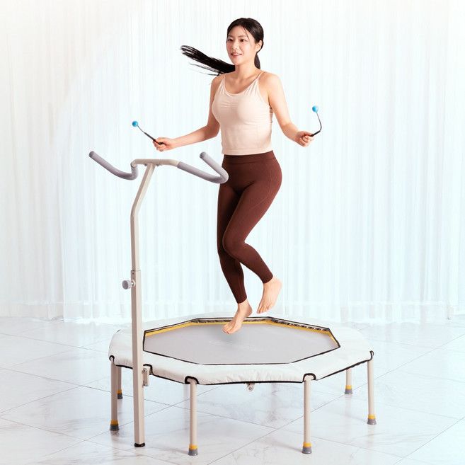 로베라 팔각형 트램펄린 + 커버, 베이지