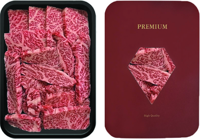 초정한우 1++ 투뿔 한우 암소 구이용 살치살 소고기, 2개, 400g