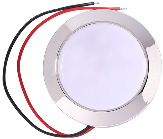 매립형 LED 천장 12V 마린용 캐러밴 8W 패널 24 방수 조명 RV 모터홈 SMT IP65 램프, Warm Light, 1개
