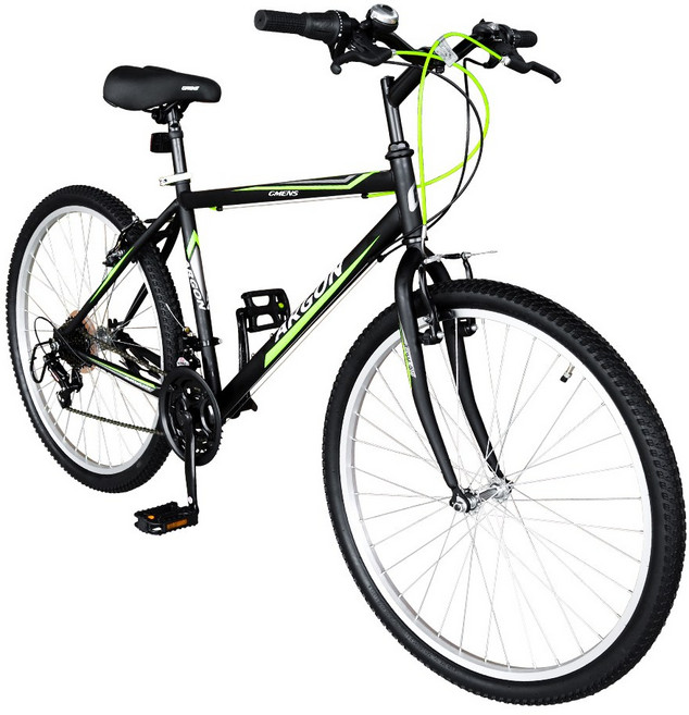 [지멘스 자전거][2025 신제품 입고] 지멘스 아르곤 로빈 일상용 자전거 21 단변속 출퇴근용 학생용 MTB자전거 26인치 24인치, 아르곤26인치 블랙/그린_미조립 기본박스 발송, 1개, 170cm