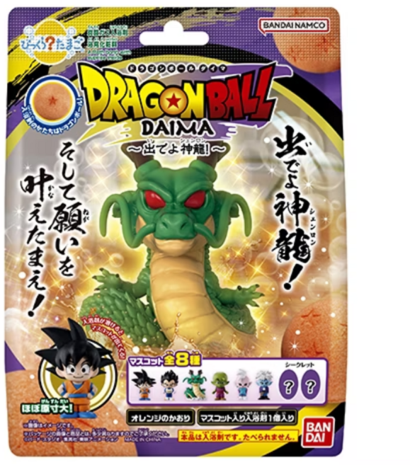 BANDAI NAMCO 七龍珠 DAIMA 造型入浴球 含隨機角色公仔 兒童洗澡玩具, 橘, 1個
